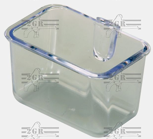COMEDOURO ITALIANO TRANSPARENTE 2GR - FIXA NA GRADE