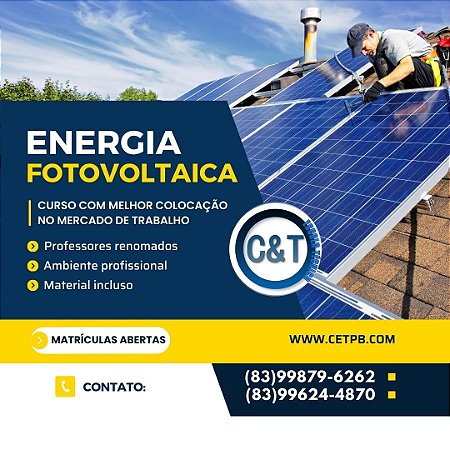 CURSO DE MANUTENÇÃO DE SISTEMAS FOTOVOLTÁICOS