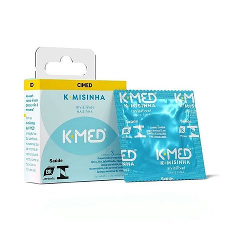 Preservativo Invisivel K-misinha K-med Cimed 3 Unidades