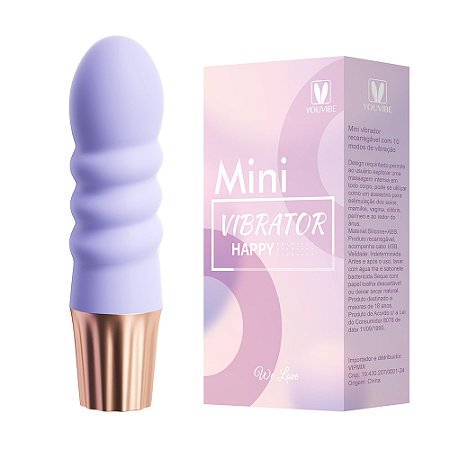 Mini vibrador recarregável com 10 modos de vibração - YOUVIBE