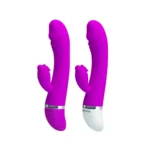 Pretty Love David – Vibrador com estimulador clitoriano com cerdas