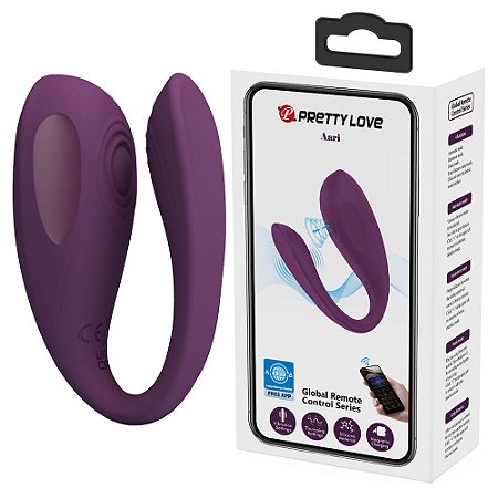 Vibrador para Casal com 10 Modos de Vibração e 10 modos de tapa,com Controle via Aplicativo - Aari - PRETTY LOVE