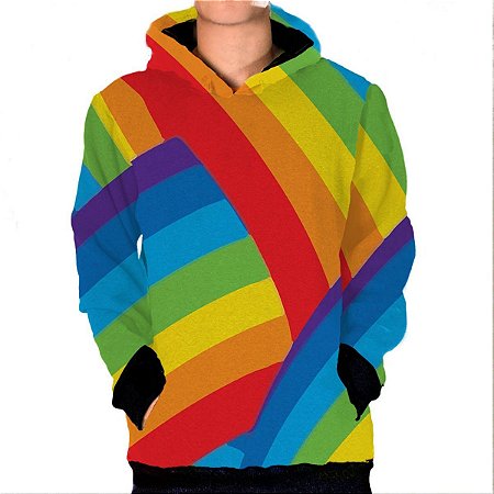 moletom arco iris masculino