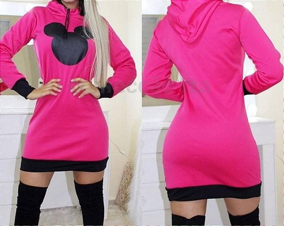 vestido moletom feminino