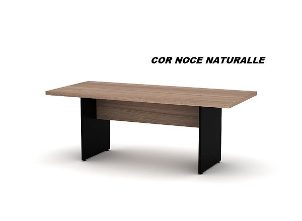 Mesa de Reunião Retangular 200cm x 90cm x 75cm linha Pe40 marca Pandin