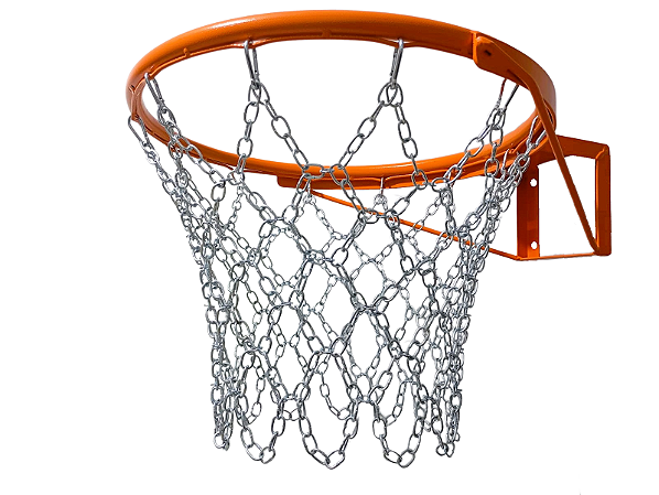 Cesta de Basquete Aro Reforçado Tam Oficial com Rede Corrente Aço