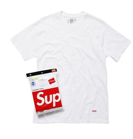 SUPREME - Kit com 3 Camisetas Hanes Branco - The End Company | Tênis e  Roupas