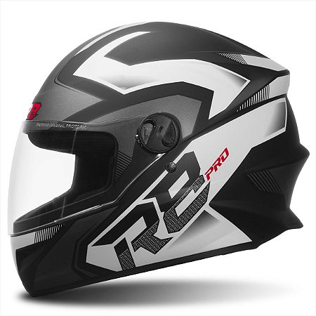 CAPACETE PRO TORK R8 PRO PRETO FOSCO/CINZA 58