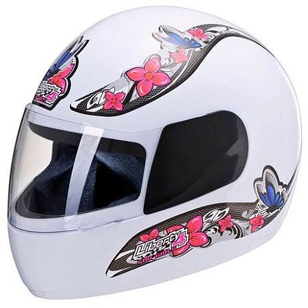 CAPACETE LIBERTY FOUR FOR GIRLS BRANCO 56
