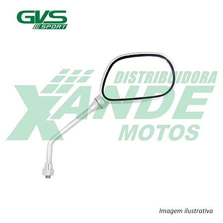 RETROVISOR [ESQUERDO] YBR/ FAZER 250/ XTZ 250 LANDER/ CRYPTON 105 CROMADO GVS