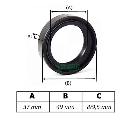 RETENTOR BENGALA FAZER 250 2012-2017 / GS 500 1990-1992 (PAR) VEDAMOTORS