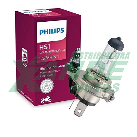 LAMPADA FAROL BIODO 12V 35-35W HSI BURGMAN (ORIGINAL) PHILIPS *PARECIDA H4