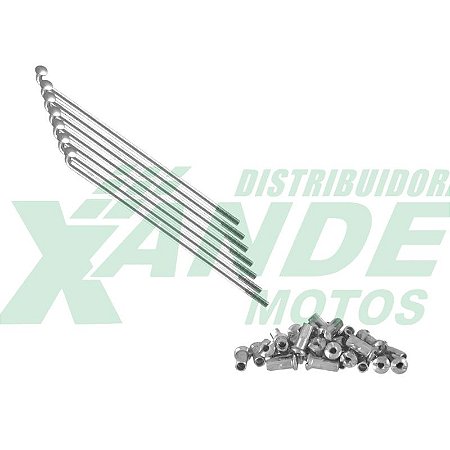 RAIO TRAS NX 150-200 / XR 200 / XLR 125 / AGRALE (ARO 18) 4MM CROMADO DDL