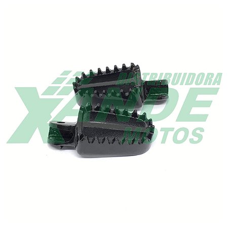 PEDALEIRA DIANT MODELO CROSS STARKE RACING (PAR) PRETA - CRF 230/XR 250/XTZ
