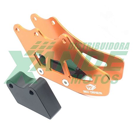 GUIA CORRENTE TRANSMISSAO BALANCA KXF 250-450 2006-08 LARANJA RED DRAGON  OFERTA