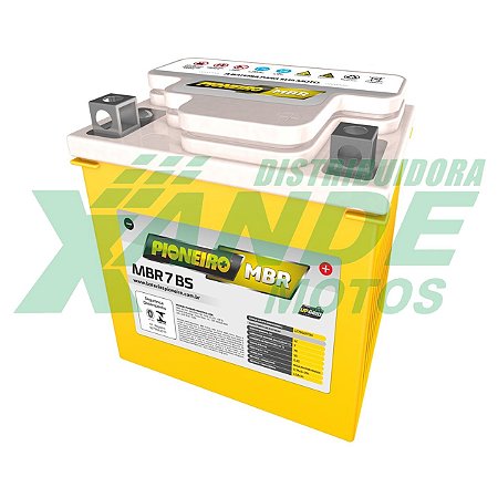 BATERIA TITAN 150/CBX 250 /CB 300/FAZER 250/XTZ 250/LEAD 12V MBR 7-BS  PIONEIRO