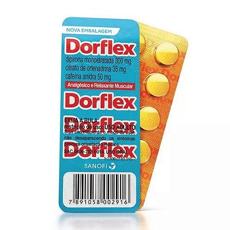 Dorflex Caixa Com 30 Cartelas De 10 Comprimidos