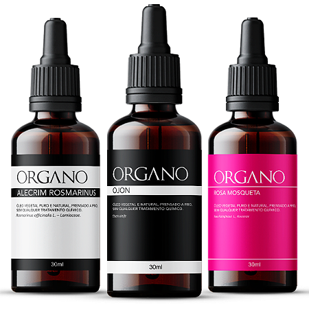 Kit das Estrelas PLUS - Ojon, Alecrim e Rosa Mosqueta - Óleo Vegetais 100% Naturais