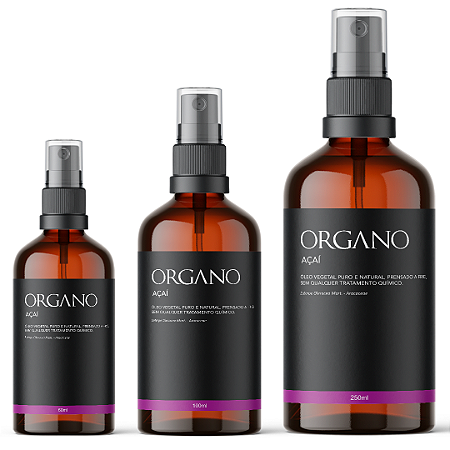 Açaí - Óleo vegetal puro e 100% natural