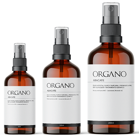 Abacate - Óleo vegetal puro e 100% natural