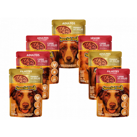 Sachê para Cães FILHOTES - Special Dog 100g - Sabores