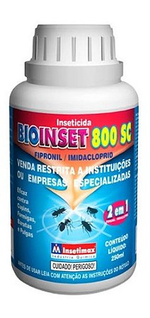 Bioinset 800SC 250ml Bom Rendimento Contra Barata Formiga Pulga