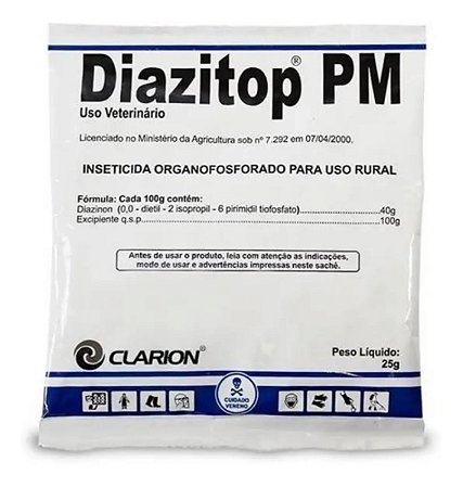 Diazitop PM 25g Fungicida Piolhicida Carrapaticida