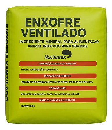 ENXOFRE EM PÓ PURO AMARELO 1KG