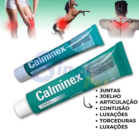 Calminex Pomada Anti-inflamatória Muscular Dores Pancadas 100g