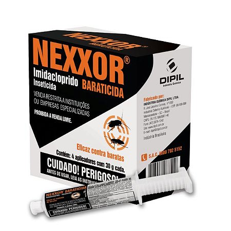 Nexxor 30g Baraticida Gel Mata Barata insetos - DIPIL