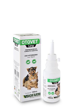 Otovet Limp 100ml - Higienizador Auditivo Cães E Gatos
