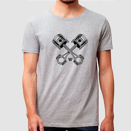 Camiseta Old Car - Cinza Mescla