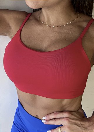 Top Alcinha Duplo Vermelho | Kamilla