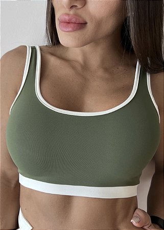 Top Fitness Regata Verde Militar | Elite