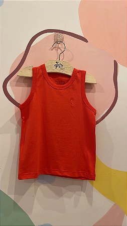 Camiseta Regata Reserva Infantil Masc  Lisa Vermelho