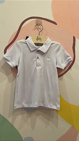Camiseta Manga Curta Charpey Infantil Masc  Lisa Suedine Branco