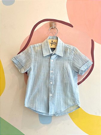 Camisa Manga Curta Reserva Infantil Masc Flame Azul Azul