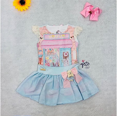 vestido infantil confeitaria