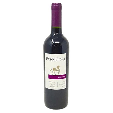Vinho Chileno Fino Tinto Seco Carménère Paso Fino Reservado 750ml