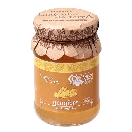 Geleia de gengibre orgânico Engenho da Terra 210g