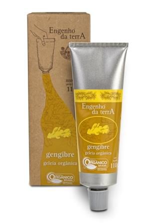 Bisnaga de geleia de gengibre orgânico Engenho da Terra 110g