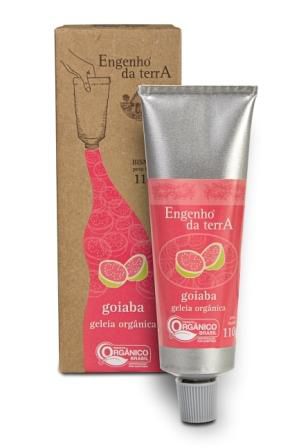 Bisnaga de geleia de goiaba orgânica Engenho da Terra 110g