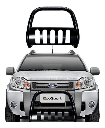 Quebra Mato Ecosport 2003 A 2012 Com Protetor Preto