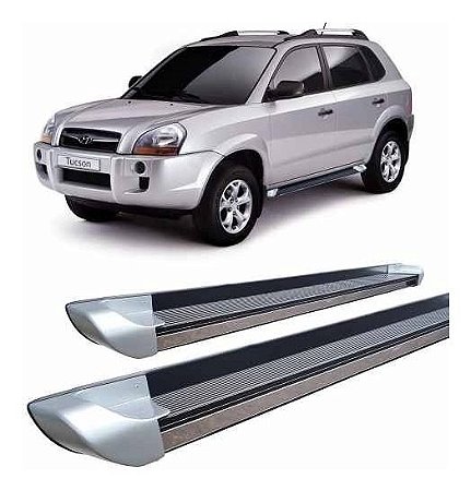 Estribo Alumínio Tucson 2005 A 2016 Personalizado Prata