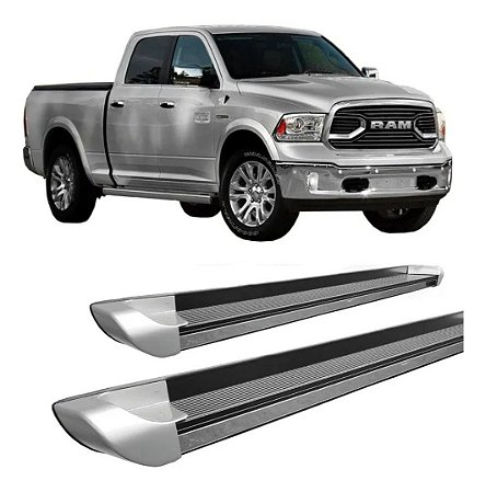 Estribo Personalizado C/ Pont Prata Para Dodge Ram 2011/2020