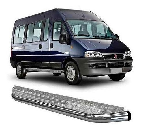 Estribo Lateral Cromado Ducato Teto Alto De Roda A Roda