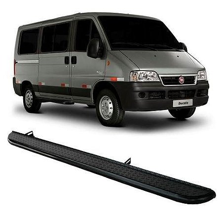 Estribo Ducato Fiat Preto Lateral Lado Passageiro Teto Baixo