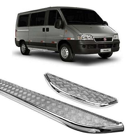 Estribo Ducato Teto Baixo Par Chapa Cromado
