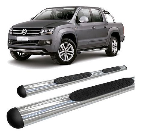 Estribo Amarok Oval Oblongo Cromado C/d Cabine Dupla
