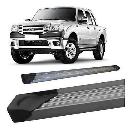 Estribo Ranger 2008 A 2012 Cabine Dupla Alumínio Prata